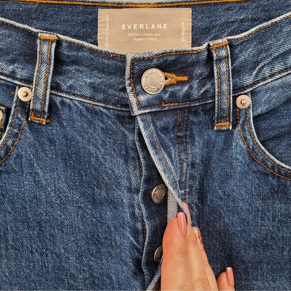 Women's Everlane The 90's Cheeky Jeans Sizs 25 Organic Cotton C3 - Picture 3 of 5